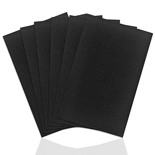 6 Pieces Classic Reserve Aida Cloth Cross Stitch Cloth, DaKuan 11 Count Cross Stitch Fabric, Black, 12 by 18-Inch - color: Black