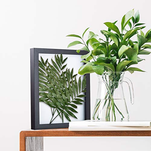Muzilife 8x10 Shadow Box 3D Picture Frames, Wood & Glass, 3 Pack, Black - color: 3pc 8x10-black