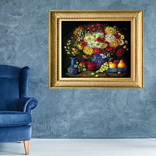 RIOLIS 2068 Still Life with Chrysanthemums Counted Cross Stitch Kit