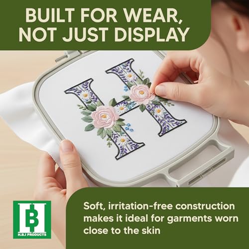 HBI Cut Away Embroidery Stabilizer Sheets, 8 x 8 in, 100 Pack - size: 8"x8" 100 Pcs 4x4 Hoops