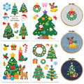 peacoblue Christmas Tree Stick and Stitch Embroidery Patterns - color: Christmas Tree