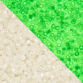 John Bead 25g Cylin Beads White to Green Glow in Dark AB 11/0 Glass Cylindrical Seed Beads for Jewelry Bracelets Necklaces Earrings Making Embroidery - color: White to Green Glow in Dark AB