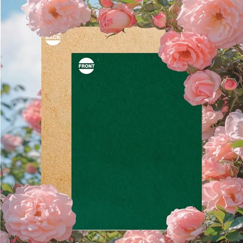 Bernese 6PCS Self Adhesive Felt Sheet, Felt Sheets with Adhesive Backing for Jewelry Box and Drawer Liner, A4 Size (8.3" x 11.8", Green) - color: Green