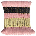 LE PAON Embroidery Floss, 14-Pack Six Strands 100% Long Staple Cotton Embroidery Thread, 8.7-Yard，Color Number：151, Very Light Dusty Rose - color: 151