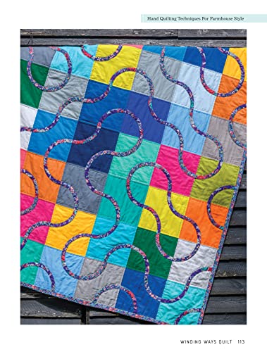 Hand Quilting Techniques for Farmhouse Style: Easy, Stress-Free Ways to Quickly Hand Quilt (Landauer) 32 Utility Designs, 11 Step-by-Step Projects, Stitches, Binding, Finishing, Basting, and More