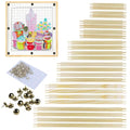 24pcs Needlepoint Stretcher Bars Kit,Canvas Frames for 6/8/10/12/14/16 Inch