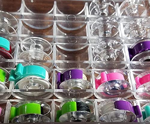 56 Piece Bobbin Holder Set for Sewing Machines - Bobbin Clamps for Organizing Threads and Avoiding Tangles