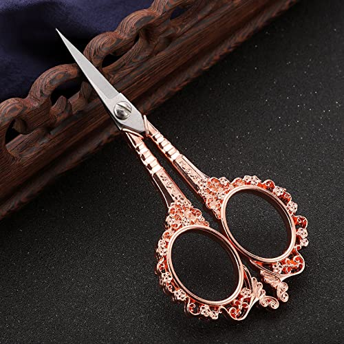 Sewing Embroidery Scissors, Little Crochet Shears - color: Rose Gold