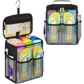 Lifewit Mesh Shower Caddy, Hanging Bathroom Organizer with Slipper pockets - color: Black
