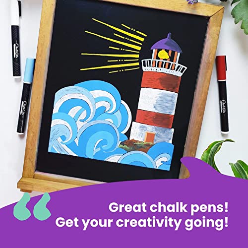 Chalkola 8 Pastel Chalk Markers for Chalkboard Signs, Blackboard - 6mm Tip - size: Bold Tip - 6mm
