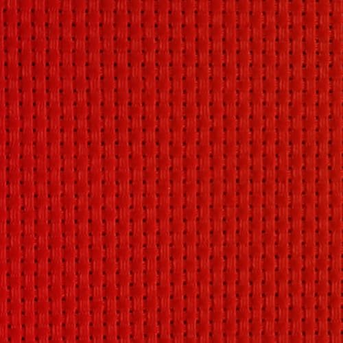 KCS 59" x 1 Yard (93cmx149cm) 11 Count Cotton Aida Cloth Cross Stitch Fabric (Red) - color: Red