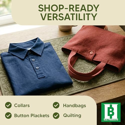 HBI Medium Weight Fusible Interfacing, Non Woven Iron-On, 15 in x 25 yd - size: 15” x 25 yd Medium Weight