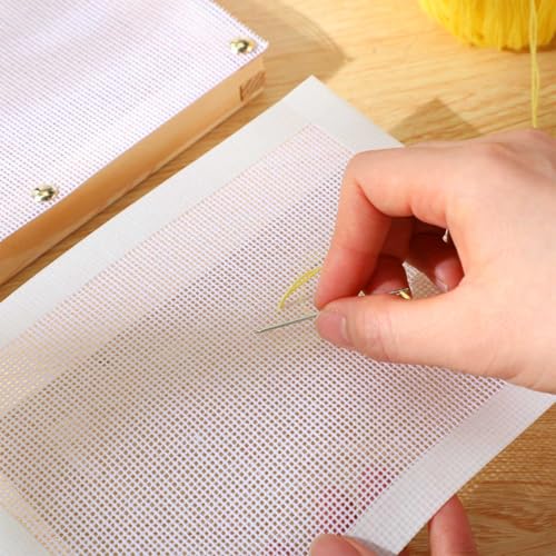 Knitgrip 8 Pack 8 x 8 Inches Needlepoint Canvas 14 Mesh