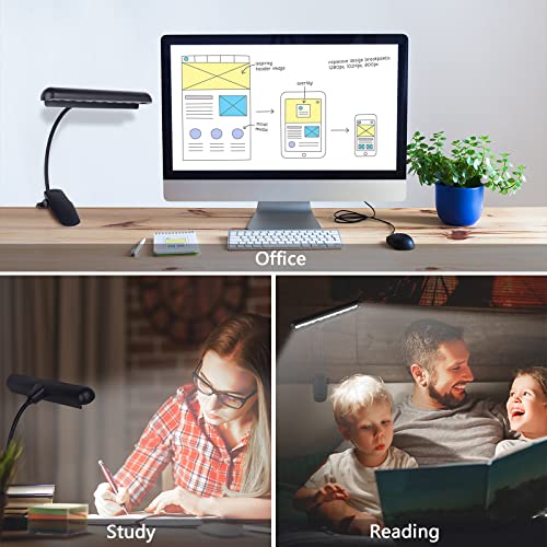 Music Stand Light,Clip On Piano Lights 9 LED Orchestra Light Book Lamp Musician Lamp,Fully Adjustable No Flicker for Piano, Orchestra,Book Reading, Mixing Table, DJ, Craft Work