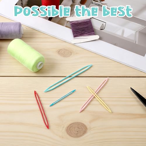 JJUNW 10Pcs Yarn Needle, Large Eye Finishing Yarn Needles, Tapestry Needle for Sewing Crochet Needleing for Yarns, Darning Needles Yarns for Sewing Weaving Knitting