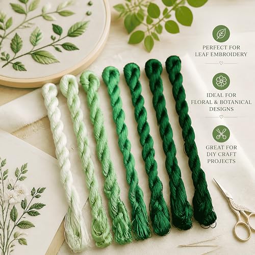 Natural 100% Silk Thread, Handmade Embroidery Thread Silk Floss 7 Colors 110m Each (91) - color: 91