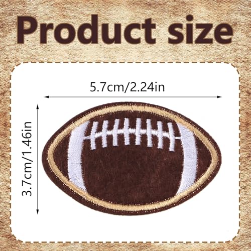10pcs Sports Embroidered Patch, Iron On/Sew On Appliques Rugby Patch for Clothes Jacket Hat Socks Jeans DIY Accessories Repair DIY Patches - color: 10PCS Rugbyu Set