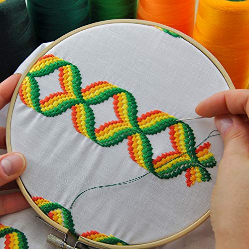 Pllieay 7 Pieces 7 Sizes Embroidery Hoops 4 inch to 12 inch