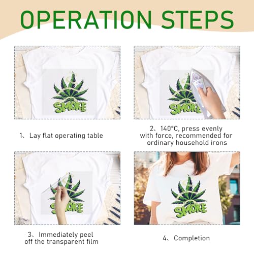 Dazoratix Weed Iron on Transfers - 30 PCs Pot Leaf Ready to Press Heat Transfer Stickers Green Planrt Decals for T-Shirts Clothing Hat Appliques Clothes Decorations DIY Crafts Pillow Washable Patches - size: 30 Sheets, style: Weed