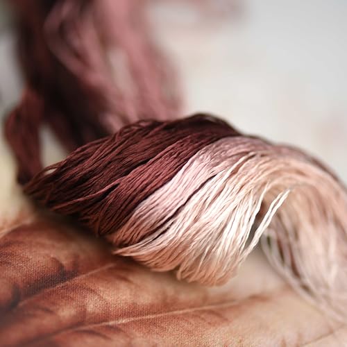 Natural 100% Mulberry Handmade Embroidery Silk Thread Silk Floss (55) - color: 55