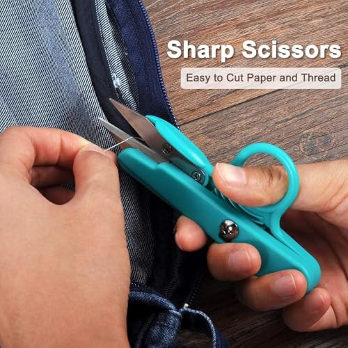 UCEC Thread Snips Thread Cutter Yarn Scissor Embroidery Scissors 6 Pack - color: 6pack 3color