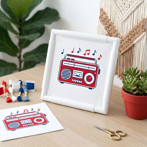 HAND U JOURNEY 3 Pack Universal Plastic Clip Frames, 12", 9" & 7" Square