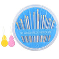 Hekisn 30pcs Premium Hand Sewing Needles, 6 Sizes 30-Count Assorted Sewing Needles, Stitching Needles for Hand Sewing Repair，Sewing Sharp Needles Sewing Repair Embroidery Needles (1, Blue) - style: Blue