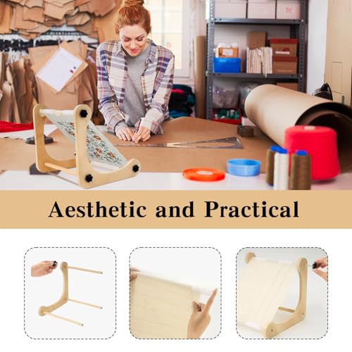 Adjustable Embroidery Stand,Needlepoint Stand,Embroidery Holder Stands with 2 Size Rods (11.8" & 15.7") ,Perfect Cross Stitch Stand for Sewing,Needlepoint,and Quilting Projects