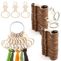 101pcs Wooden Thread Drops,2.4x1.36 Inch Teardrop Embroidery Floss Organizer with Floss Ring Cross Stitch Bobbins for DIY Sewing Storage,Craft Supplies(Style E) - color: I-shaped