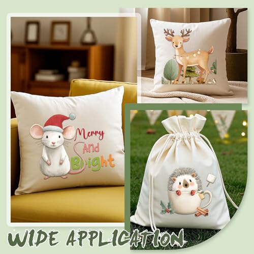 Dazoratix Christmas Baby Iron on Transfers - 28 Sheets Cute Animal DTF Ready to Press for Onesies Holiday Winter Merry Xmas Heat Patches Viny Stickers Decals for Bodysuit T Shirts Clothing DIY Crafts - style: Christmas Baby