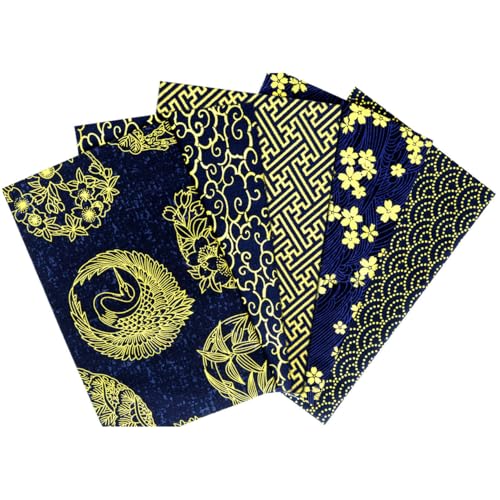 30pcs Japanese Style Cotton Craft Fabric Bundle Squares Patchwork 8"x10" - color: Black