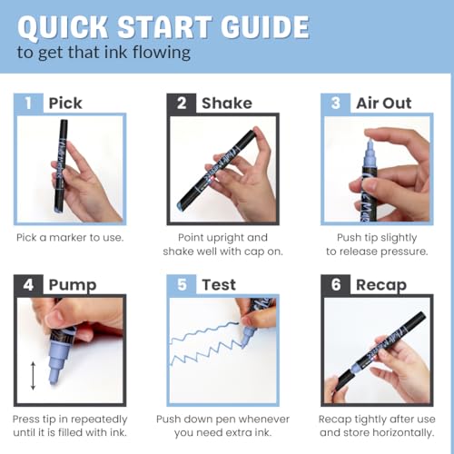 Chalkola 8 Erasable Pastel Dual Tip Chalk Markers for Blackboard Chalkboard - size: Dual Tip - 1mm+5mm