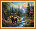 Dooxvey Cross Stitch Kits for Adults Beginners,Full Range of Cross-Stitch Stamped Kits Needlepoint Kits for Beginners Embroidery Kits 11CT Cross Stitch Patterns-Forest Bear 16x20 inch, Manual Arts 10 - color: Manual Arts 10