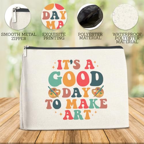 Art Gifts Makeup Bag for Women Artists Teacher Arts Lover Painter - color: Multicolor F