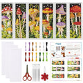 ORIGACH 6 Set Mushroom Jungle Cross Stitch Bookmark Kit for Beginner - style: Mushroom Jungle