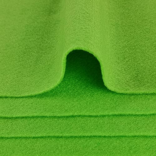 Jtnohx Soft Felt Fabric Flexible Craft Felt Sheets Fluorescent Green 20Pcs - color: Fluorescent Green