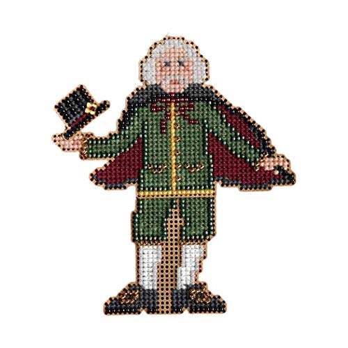Drosselmayer Beaded Counted Cross Stitch Christmas Ornament Kit Mill Hill 2008 Winter Holiday Nutcracker MH18-8301