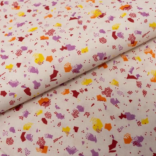 ROC-lon® 100% Cotton, 108" Wide, Preshrunk, Lightweight, Quilt Backing Fabric for Sewing and Craft Scattered Dots, Cut by Yard - color: Scattered Dots, size: Cut by the yard