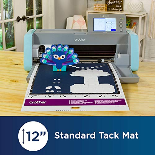 Brother ScanNCut DX Standard Tack Adhesive Mat 2-Pack, 12" x 12" and 12" x 24", for Cardstock, Vinyl, Foam and More - style: 12" x 12" & 12" x 24" Standard Tack
