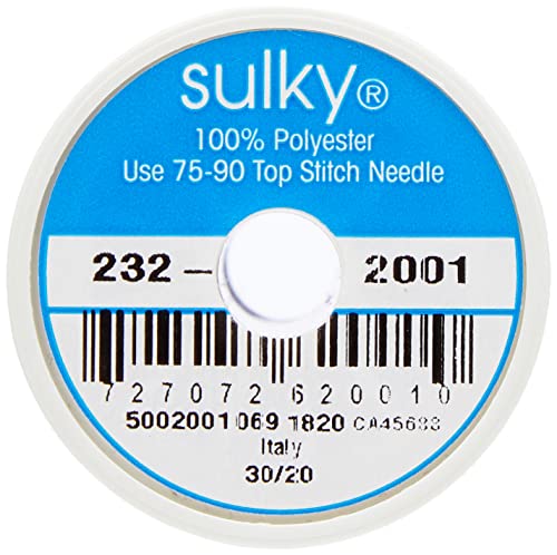 Sulky 232S-2001 Premium Invisible Thread for Sewing, 2200-Yard, Clear