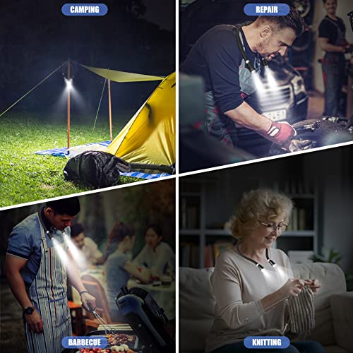 LEDGLE Neck Book Light for Reading,Rechargeable,6 Brightness Classic-Black - style: Old Design- Black