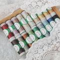 Rhapsody 18 Colors 3 Strands Pearl Metallic Thread Kit for All Needlework, Shuttle Tatting, Crochet, Sewing, Hand Embroidery, Cross Stitch, Quilting, and Other DIY Projects