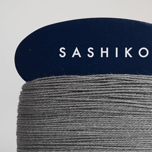 DARUMA Sashiko Thread Card Rolls Set of 3 (43.7 Yards x3) - Sewing & Embroidery, Includes Instruction Manual and Gift Packaging (Thin, Grey) - color: Grey, style: Thin