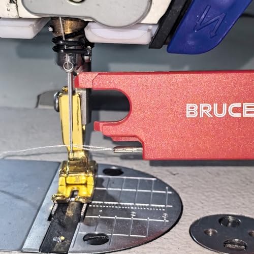Bruce Sewing Machine Automatic Needle Threader with 2 Seam Rippers - color: red