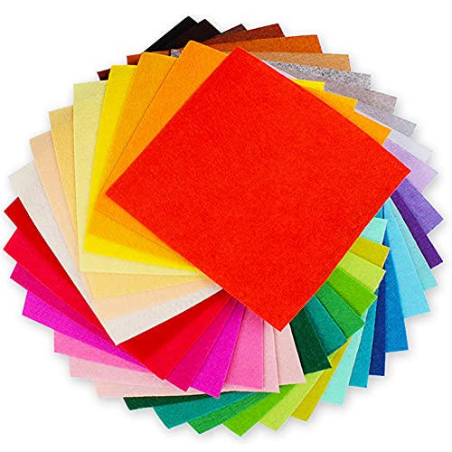 Felt Sheets, 40 Pcs 12 X 12 inches (30 X 30cm) 1mm Thick Soft Felt Fabric Sheet, DIY Craft Sewing Pre-Cut Quilt Squares, Premium Colorful Hard Fabric Sheets for Handmade Crafting& DIY Projects. - color: M-3