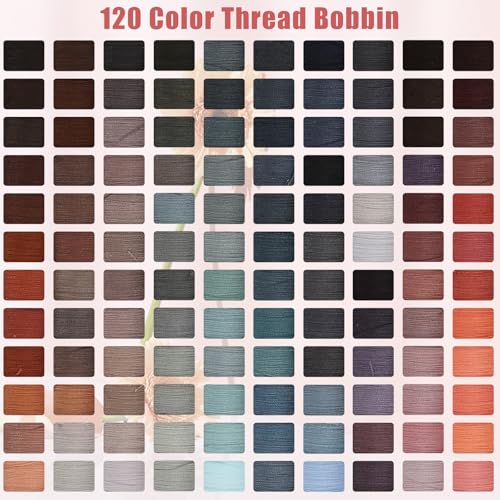 120 Pcs Pre-Wound Bobbins Sewing Thread 120 Colors (Morandi) - color: Morandi