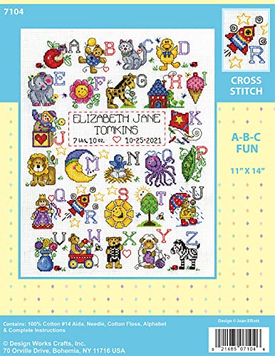 Design Works Crafts, ABC Fun Counted Cross Stitch Kit