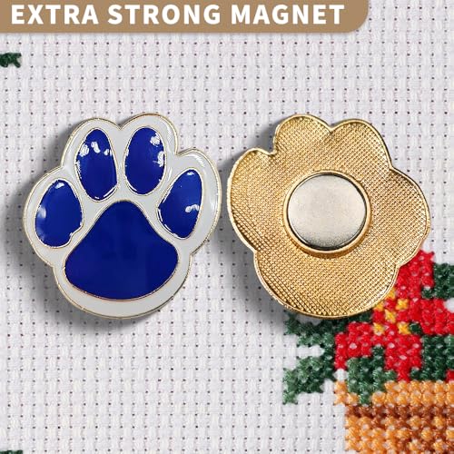 Needle Minder Magnet, Magnetic Needle Minder, Needle Minders Magnetic Cross Stitch Accessories, Magnetic Needle Holder, Life Tree, Butterfly, Cats, Owl, Heart (CatClaw) - size: CatClaw