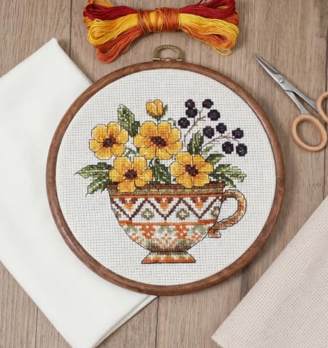 6 Inch Embroidery Hoop, 2 Pack Embroidery Hoops Cross Stitch, Round Frames for Sewing, Wall Hanging Crafts
