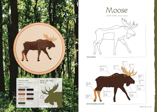 The Field Guide to Embroidery: 52 North American Animal and Plant Designs for Nature Lovers (Beginner-Friendly, Step-by-Step Wildlife Patterns with ... Manatees, Bears, Moose, Flowers, and More)